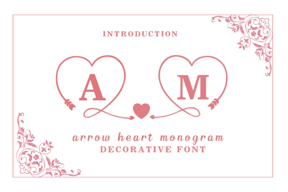 Arrow Heart Monogram: A Font for Polished Branding