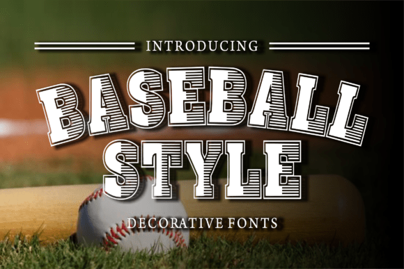 Baseball Style Font