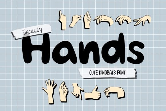 Beauty Hands Font for Web Design