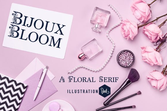 Bijoux Bloom Font for Creative Projects