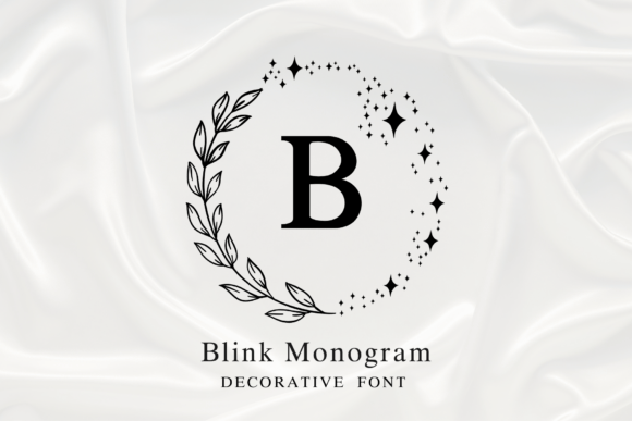 Blink Monogram Font for Web Design