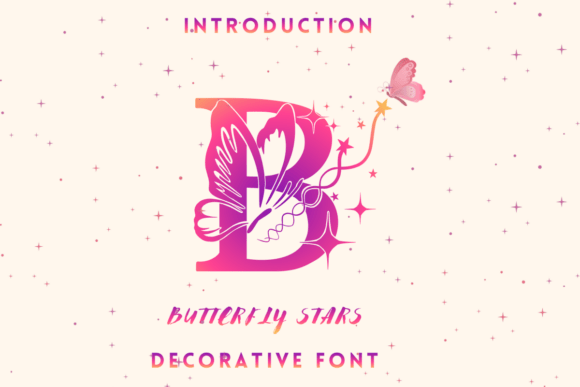 Butterfly Stars: A Delicate Display Font