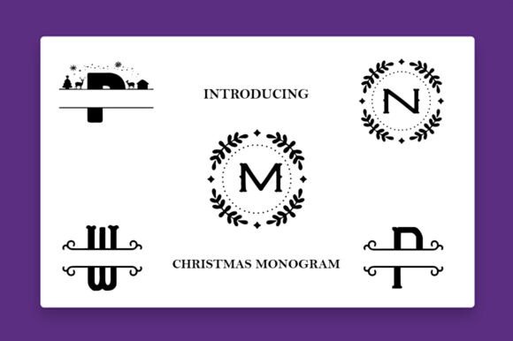 Christmas Monograms Font