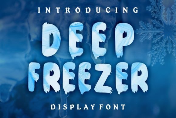 Deep Freezer Font: Winter Charm for Craft Projects