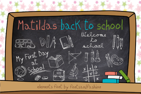 Matildas Back to School Font