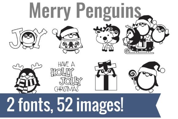 Merry Penguins Dingbats Font Review