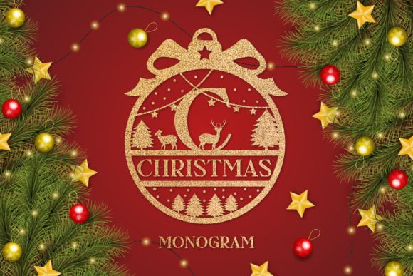 Merry Xmas Monogram Font