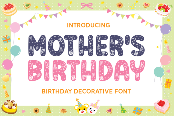 Mother's Birthday Font for Web Design