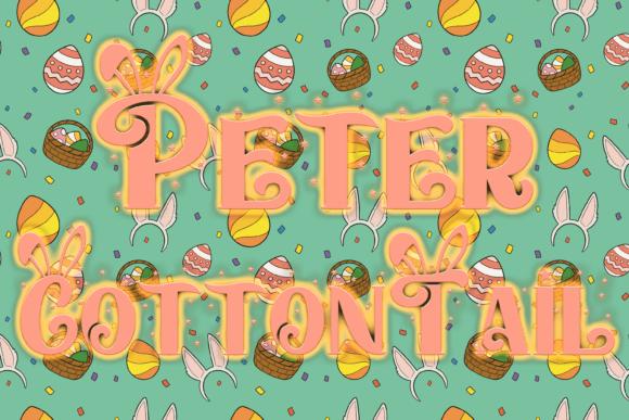 Peter Cottontail Font: A Springtime Design Delight