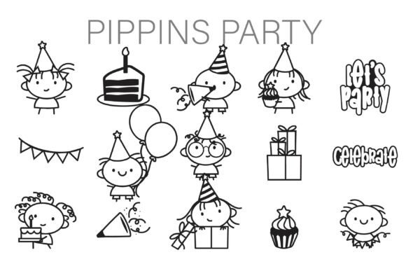 Pippins Party Dingbats Font