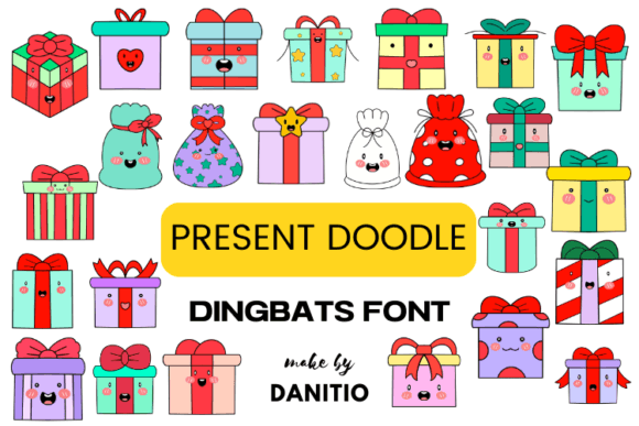 Present Doodle Font for Creative Marketing