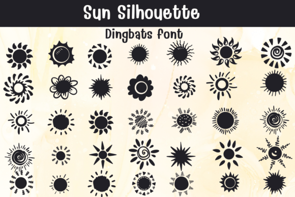 Sun Silhouette Font for Bold Campaigns