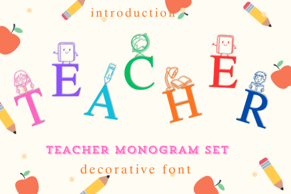 Teacher Monogram Set Font Review