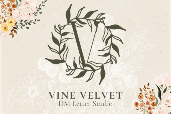Vine Velvet Monogram Font