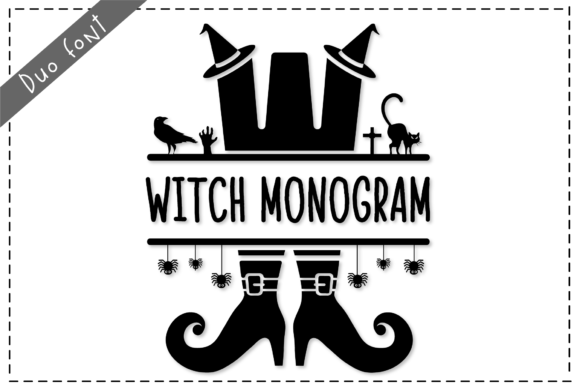 Witch Monogram Font for Creative Projects